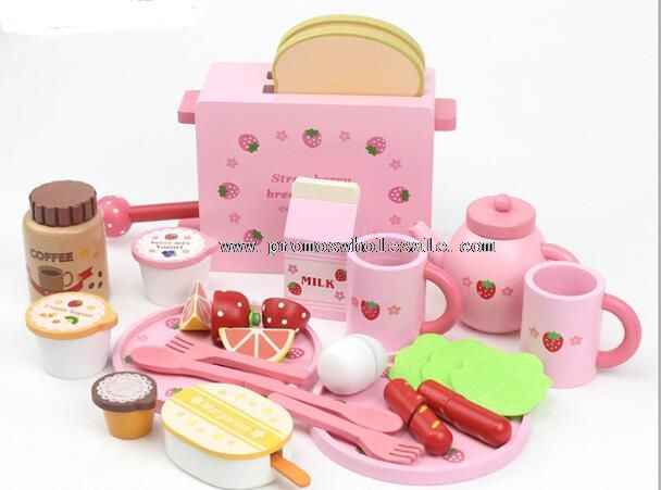 Wooden toy kitchen