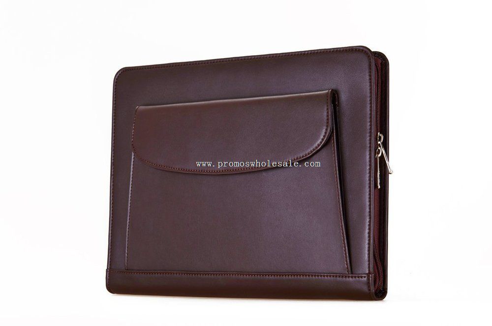 Zip-Closed Organizer Padfolio with Pouch Pocket