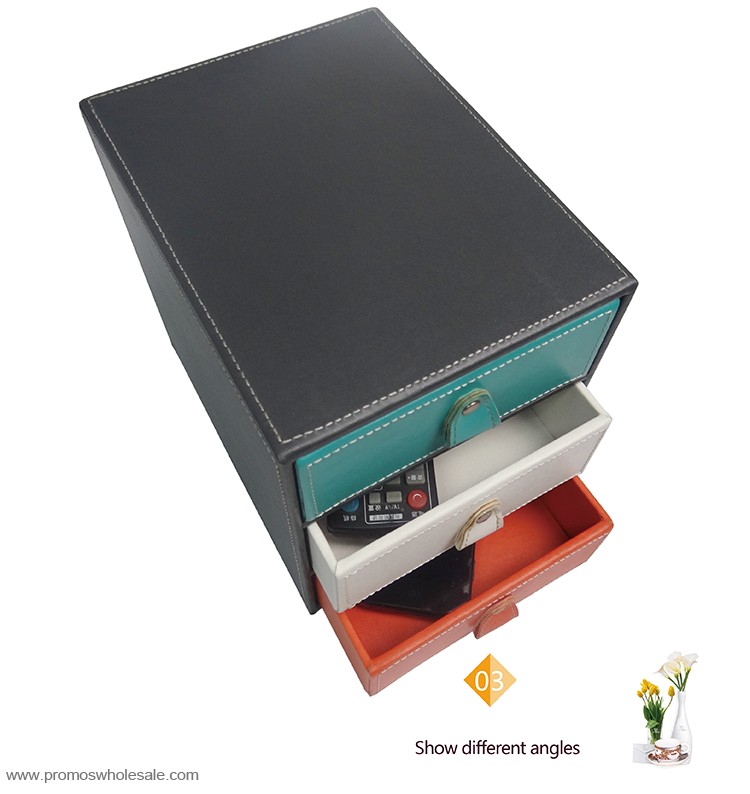 Different colors tabletop storage drawer