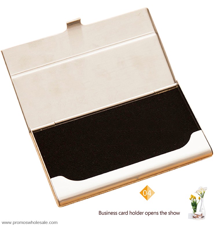 Business card holder logam