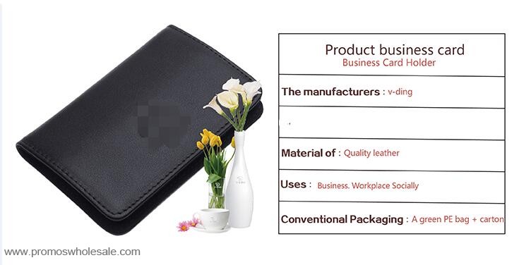 Leather cover business card