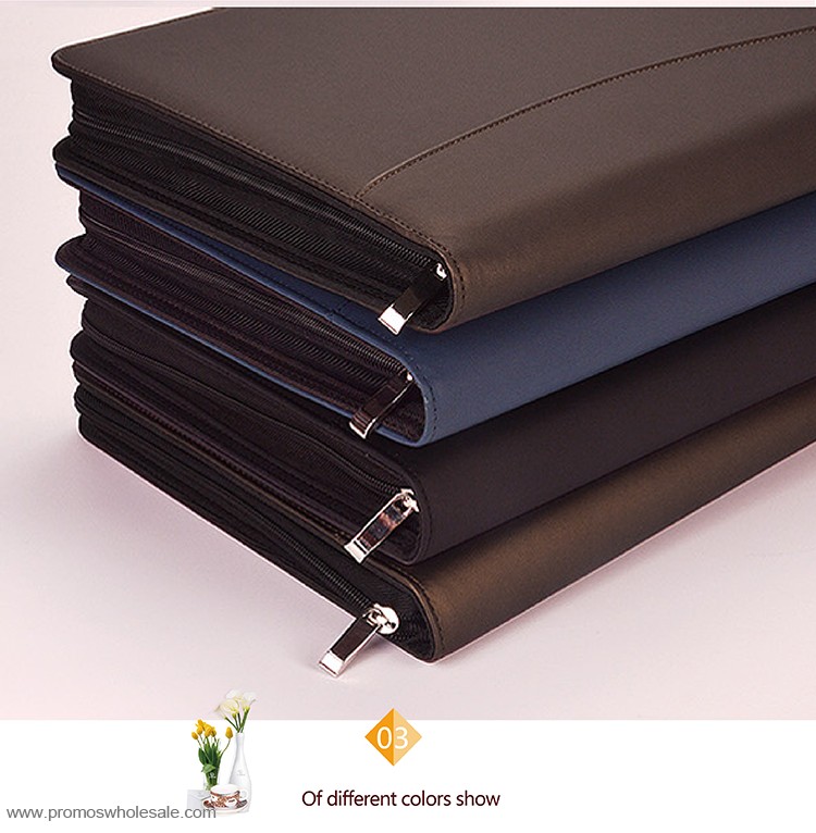 Leather document file folders for interview