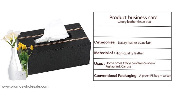 Leather jewelry decorative tissue box holders