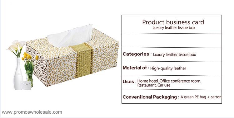 Gold pattern hotels with box facial tissue