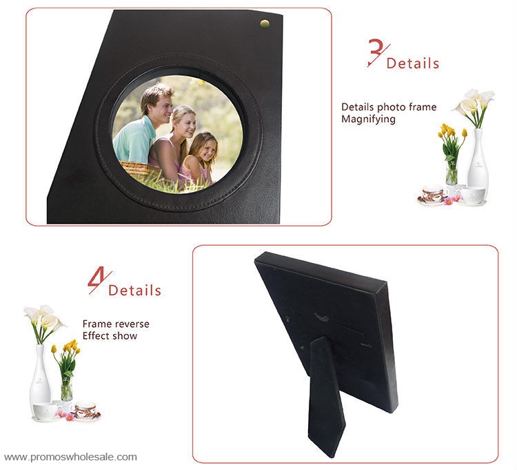 Leather photo frame