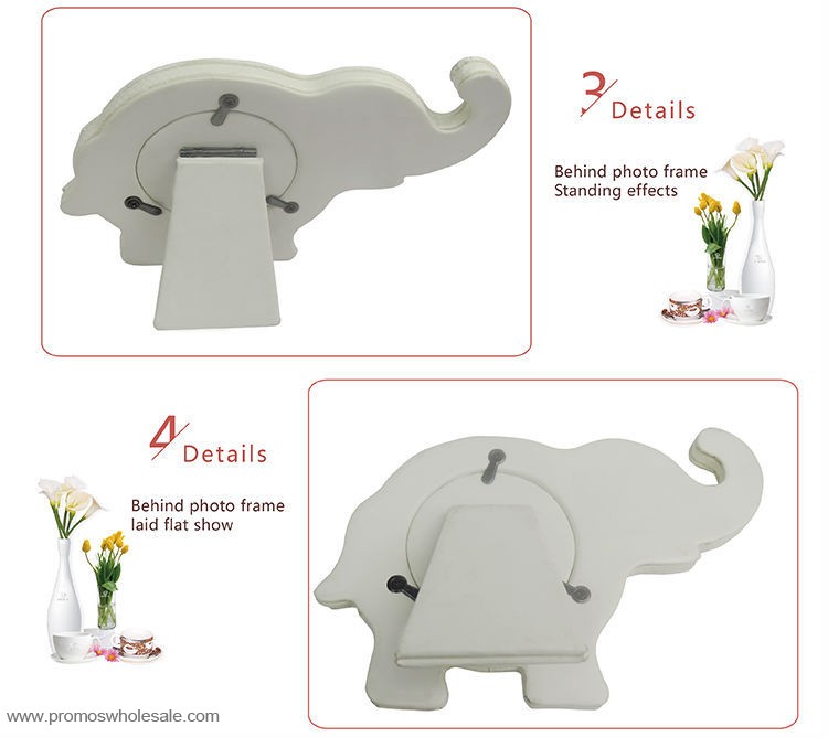 Elefante forma design Photo frames