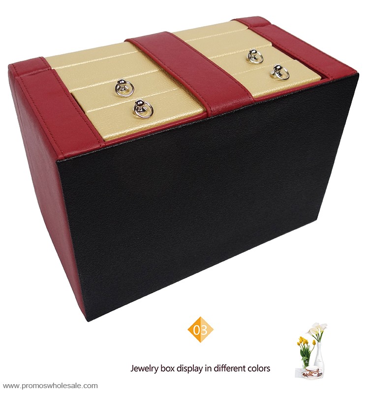 Leather box for jewelry