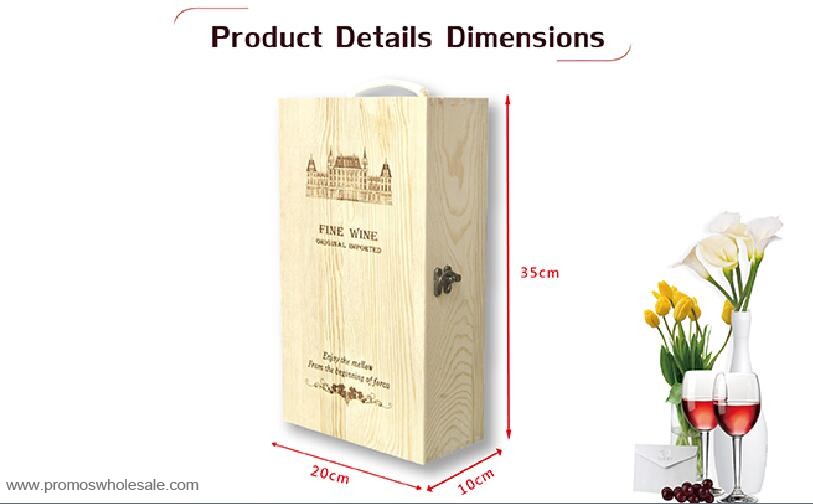 Wooden wine gift box