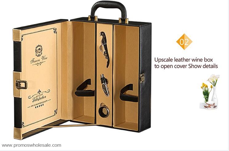 Luxury leather wine box