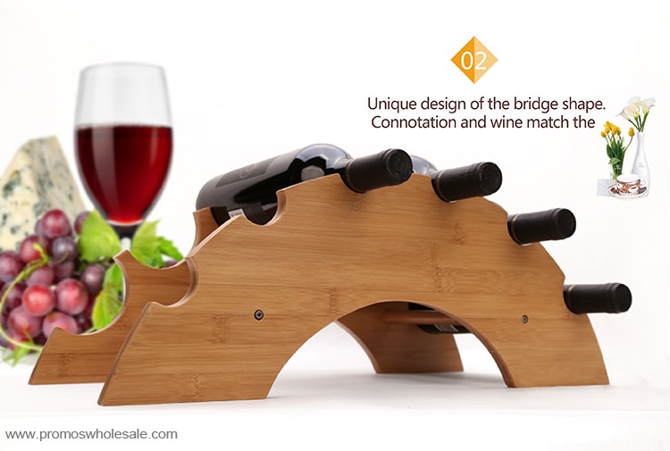 Wooden wine rack