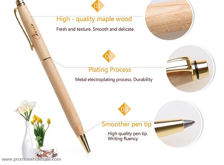 قلم حبر جاف الخشب