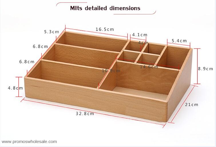 dřevěný úložný box