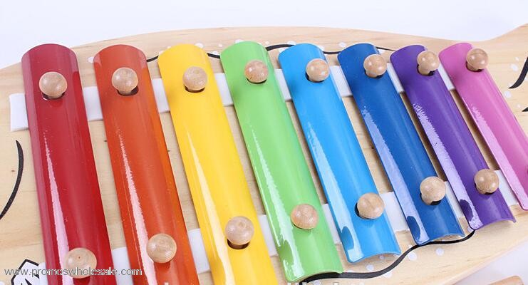  Wooden Fish Shape Lovely Xylophone Eight Notes