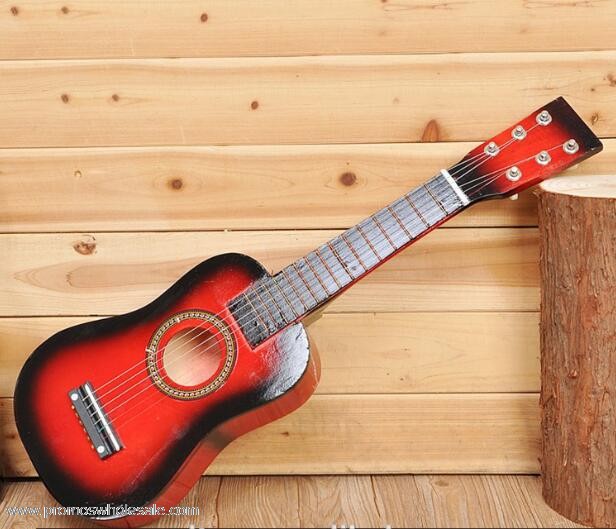 Guitarra de Madeira Artesanato Brinquedo
