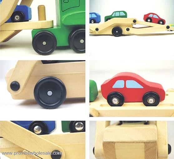 Wooden Car Carrier With Double Layer Removable