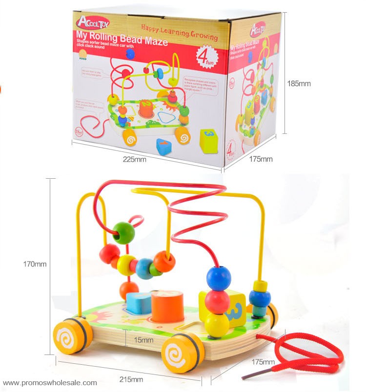 Dřevěné vycházkové vozík děti hry hračky