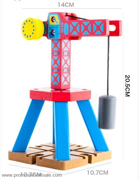 Wooden Tower Crane Toy Magnetic Lifting goods