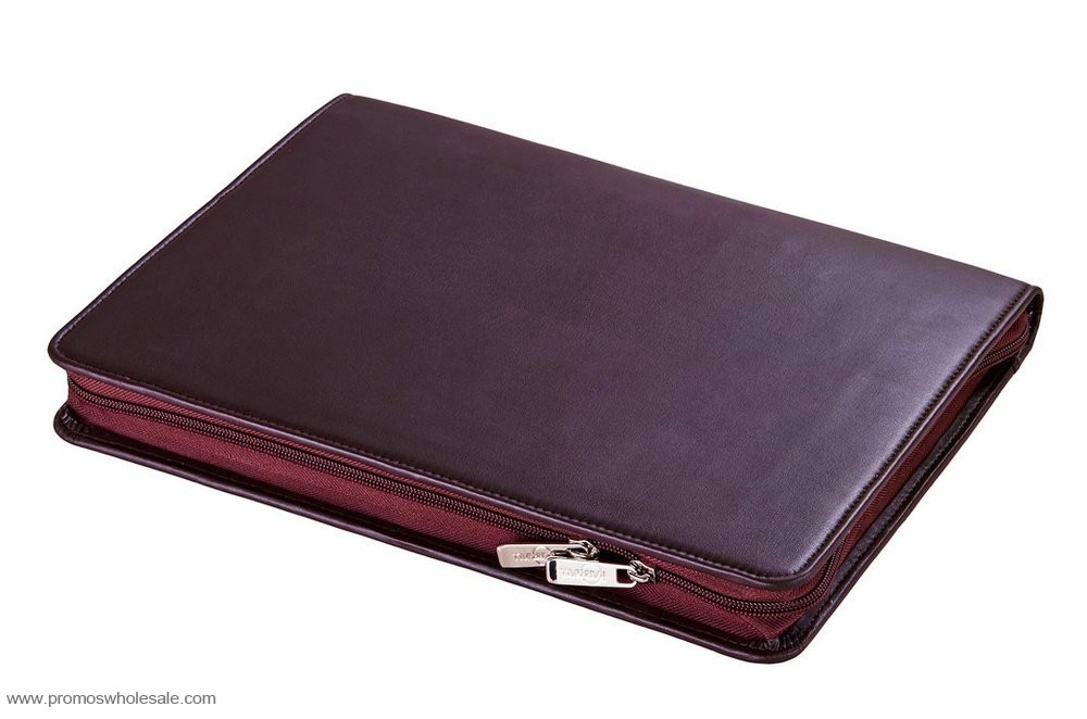 Organizer Zip-Closed Padfolio dengan Kantong Saku