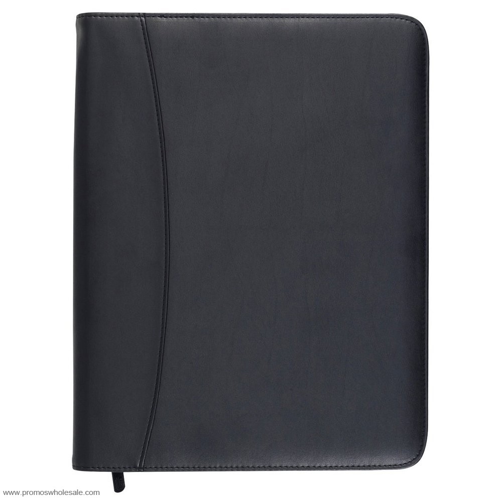 Α4 Soft Touch PU Δέρμα (Zipped) Folder Διάσκεψη