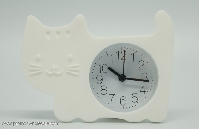 Gatto forma ragazzi sveglia orologio da tavolo