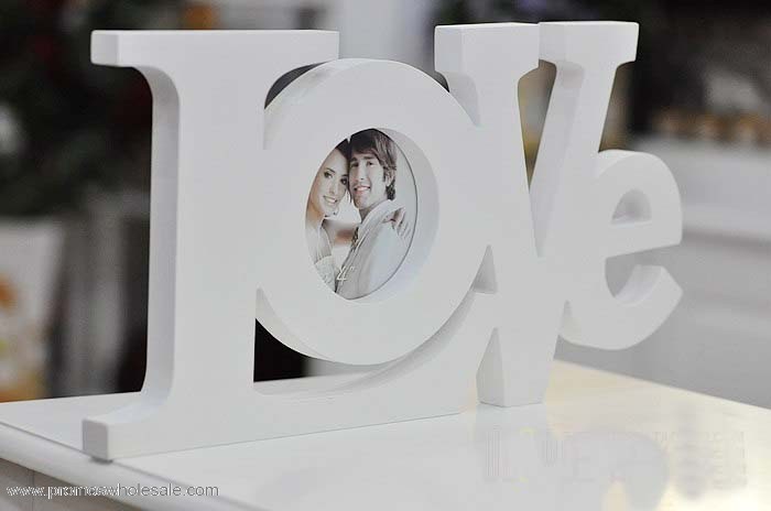 Love theme wooden photo frames