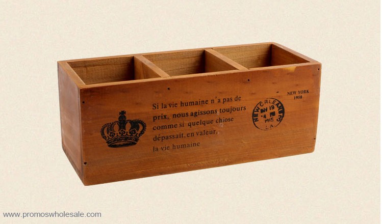 multi-function wooden storage &pen container