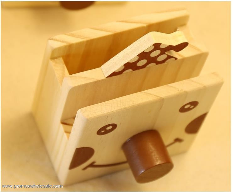 Lovely glasses wooden pencil holder