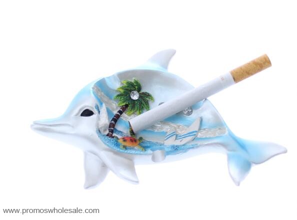 Cute dolphin shape ashtray 