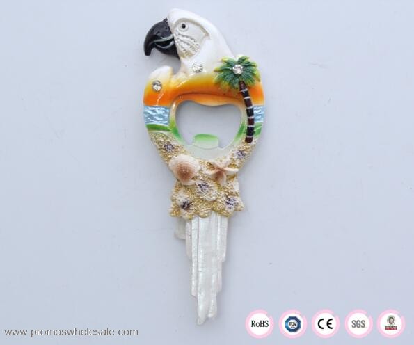 Parrot shape bottle opener