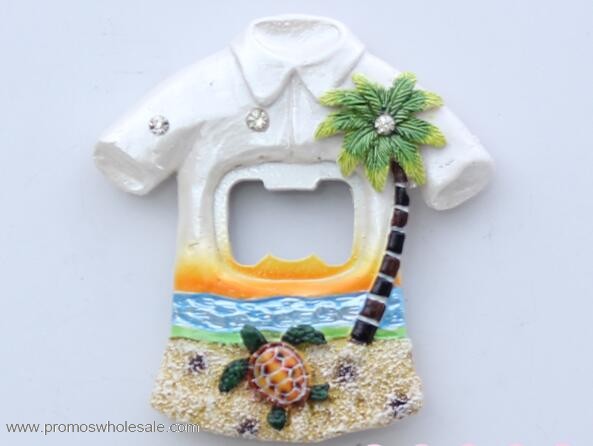 Unique souvenir resin fridge magnet bottle opener