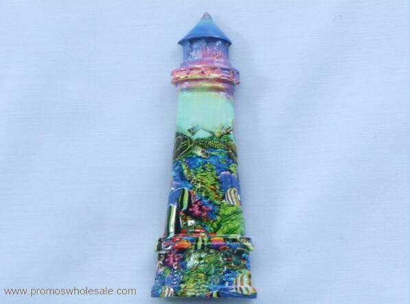 Lighthouse polyresin magnet