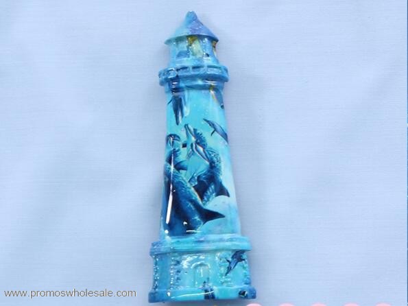 Lighthouse polyresin magnet