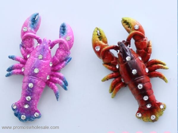 Lobster shape funny decorative magnets