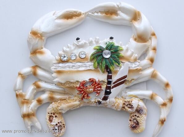 Crab fridge magnets