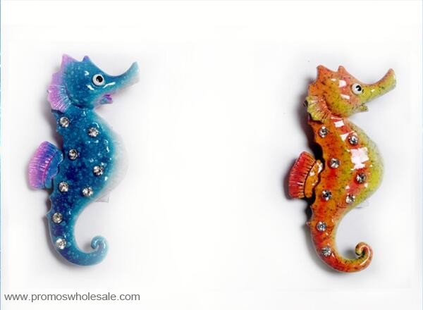 Sea horse forma magnete frigo