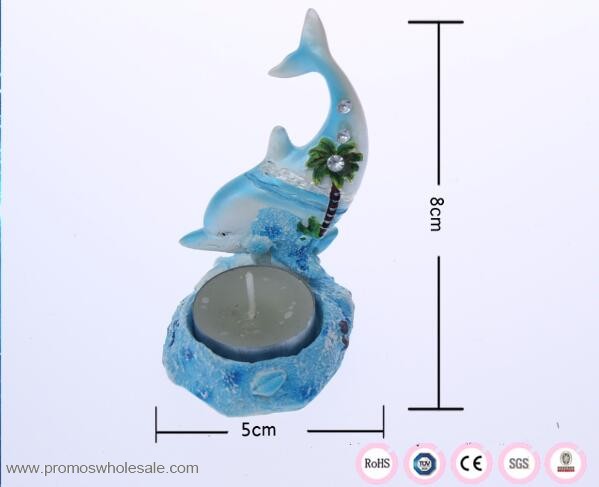 Candlestick dolphin shape