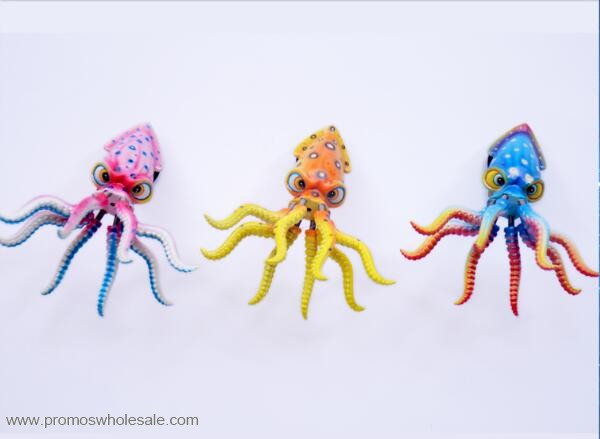 Squid shape blank fridge magnet