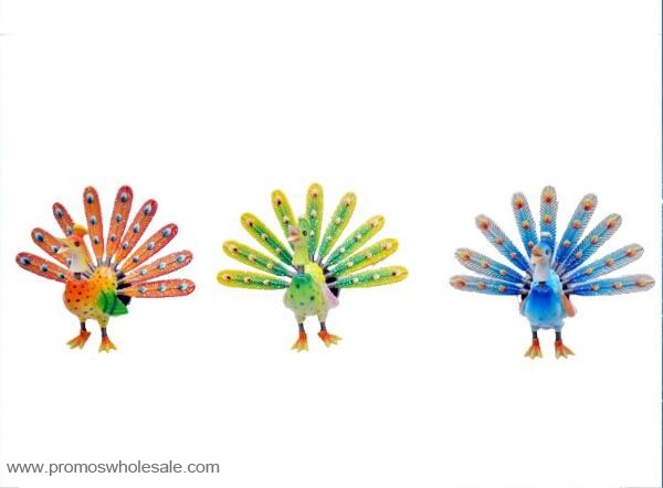 Pretty peafowl shape magnets