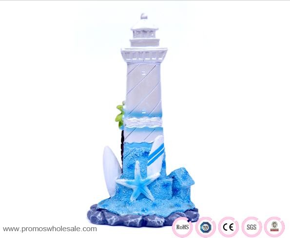 Resin pharos shap aquarium decoration