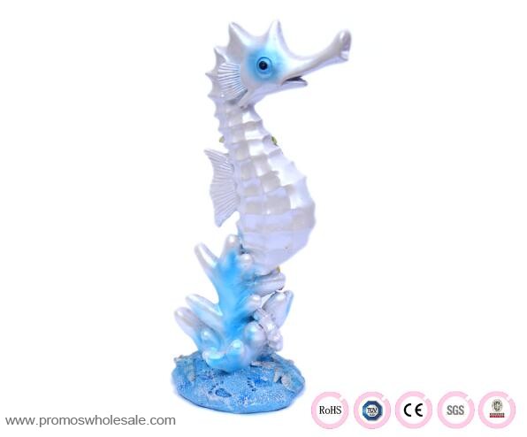 Sea horse resin decoration