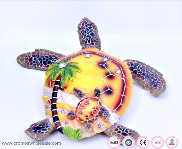 Teknős alakú gyanta állat dekoráció