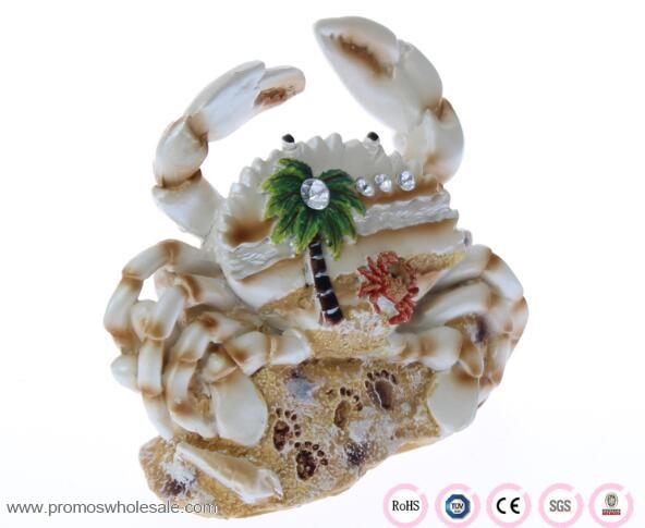 Crab shape home resin decoration