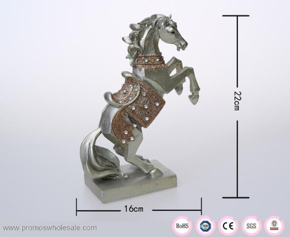 Silvery grand horse home decoration