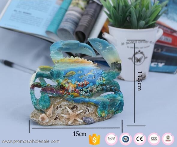 Crab shape table lovely resin crafts
