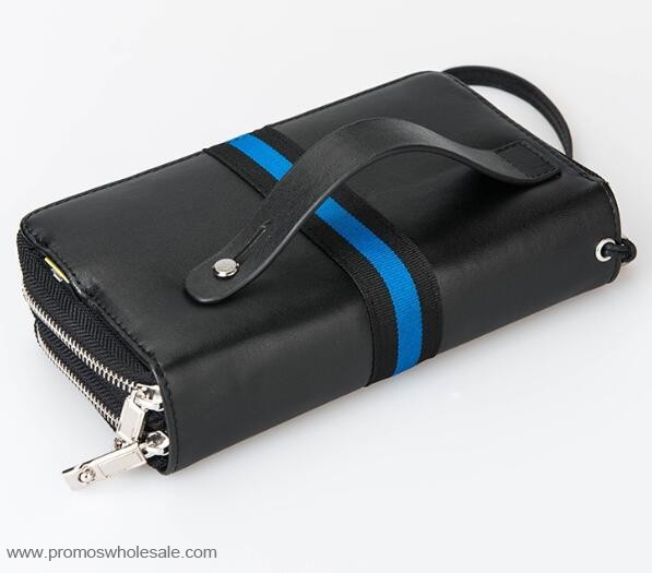  Mini zipper wallet case with power bank