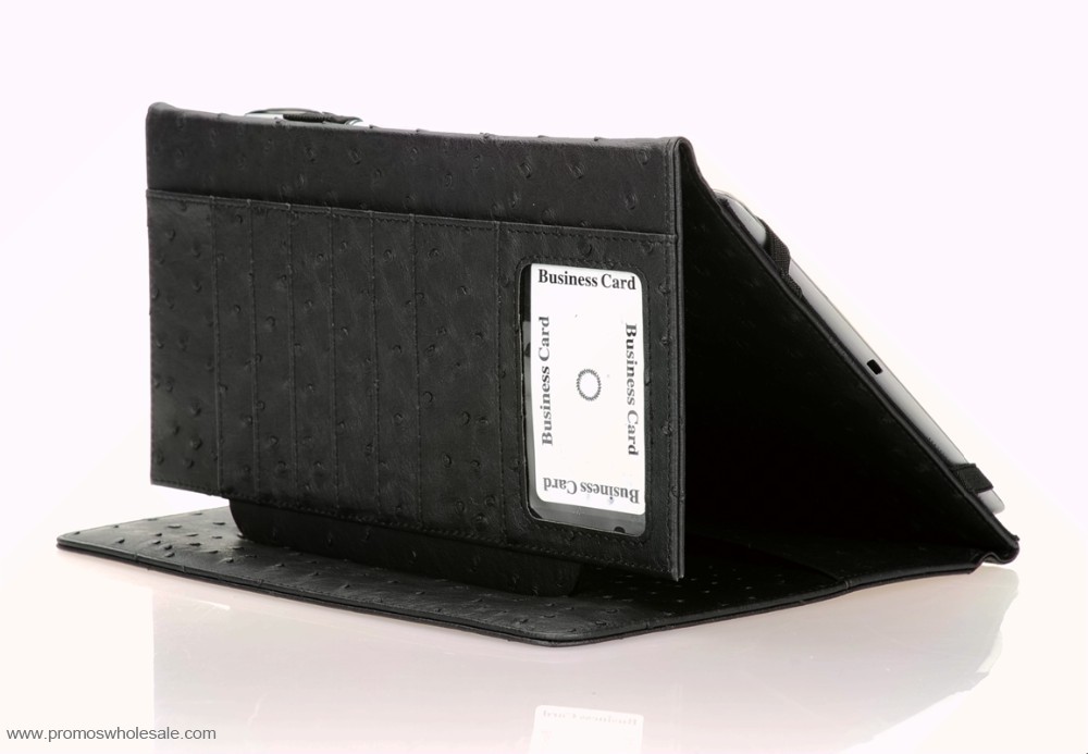 Läderfodral portföljen mapp tablett med anteckningar