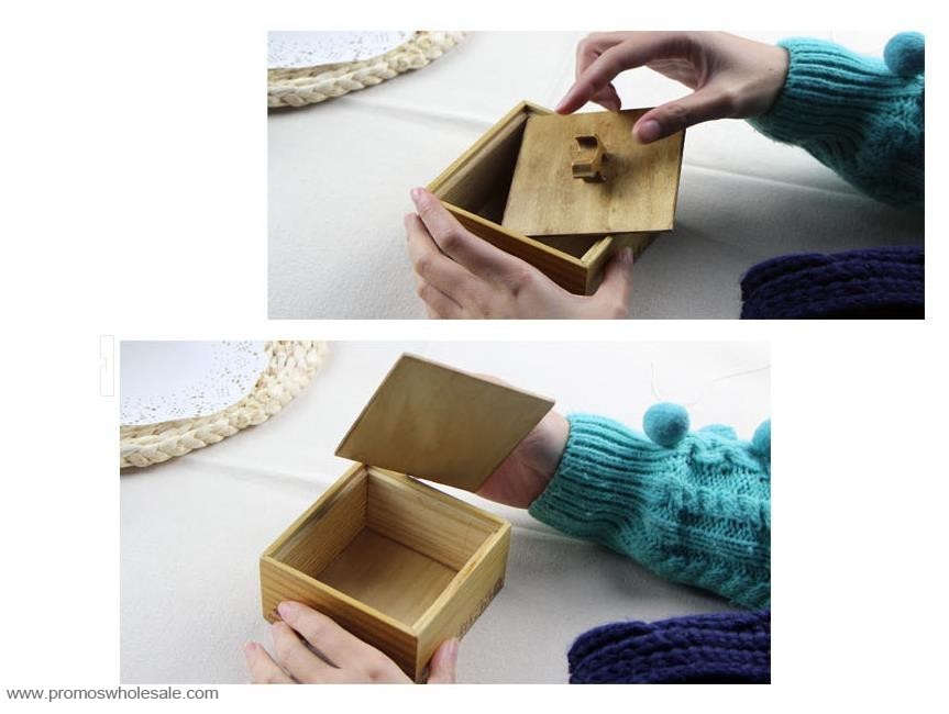 Empty Wooden Tea Box