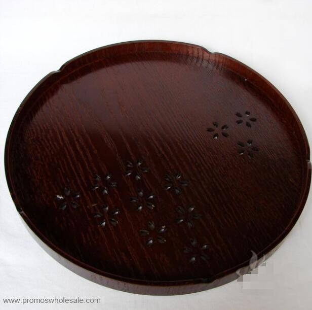 Wooden serving tray