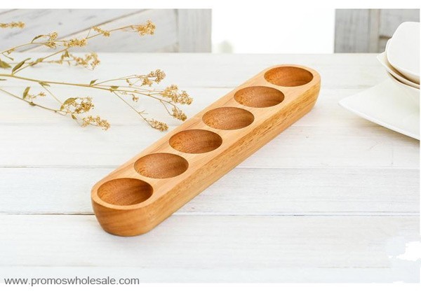 Wooden egg sorage tray