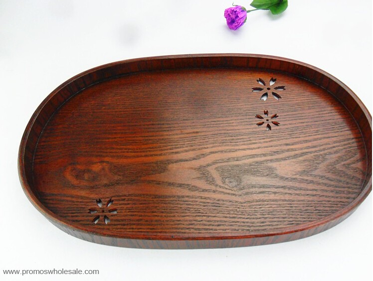 Multi shape wooden food tray plate